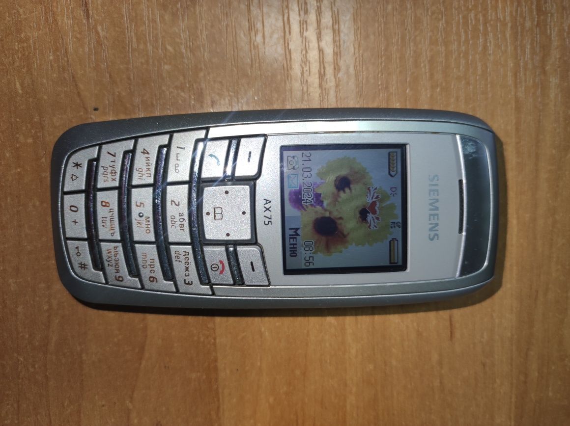 Мобільний телефон Сіменс в гарному стані з оригінальною зарядкою