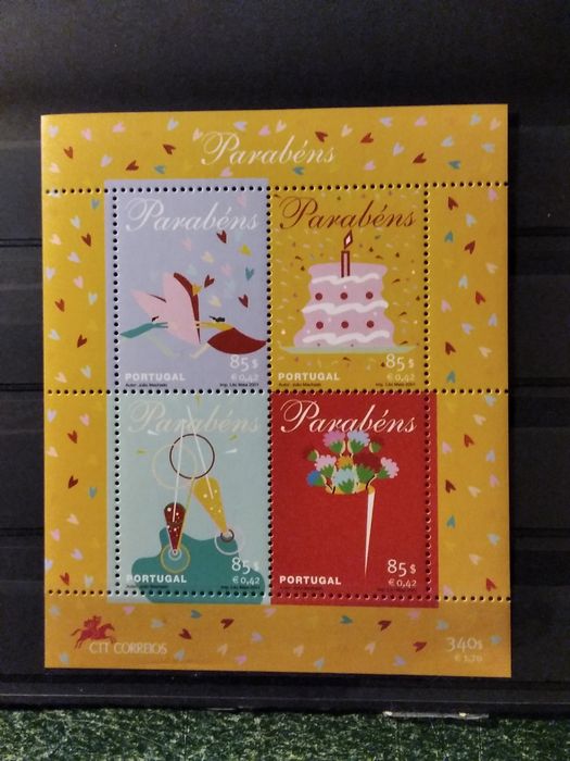 2001 Bloco Parabéns MNH **