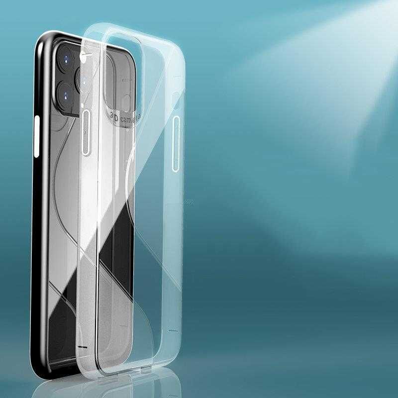 S-Case elastyczne etui pokrowiec iPhone 12 niebieski
