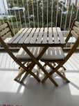 Conjunto de mesa e cadeiras para varanda ou jardim