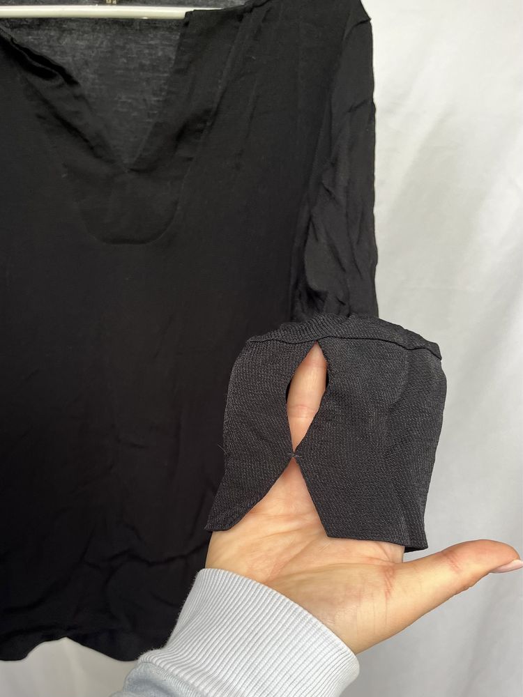 Czarna bluzka Massimo Dutti XS