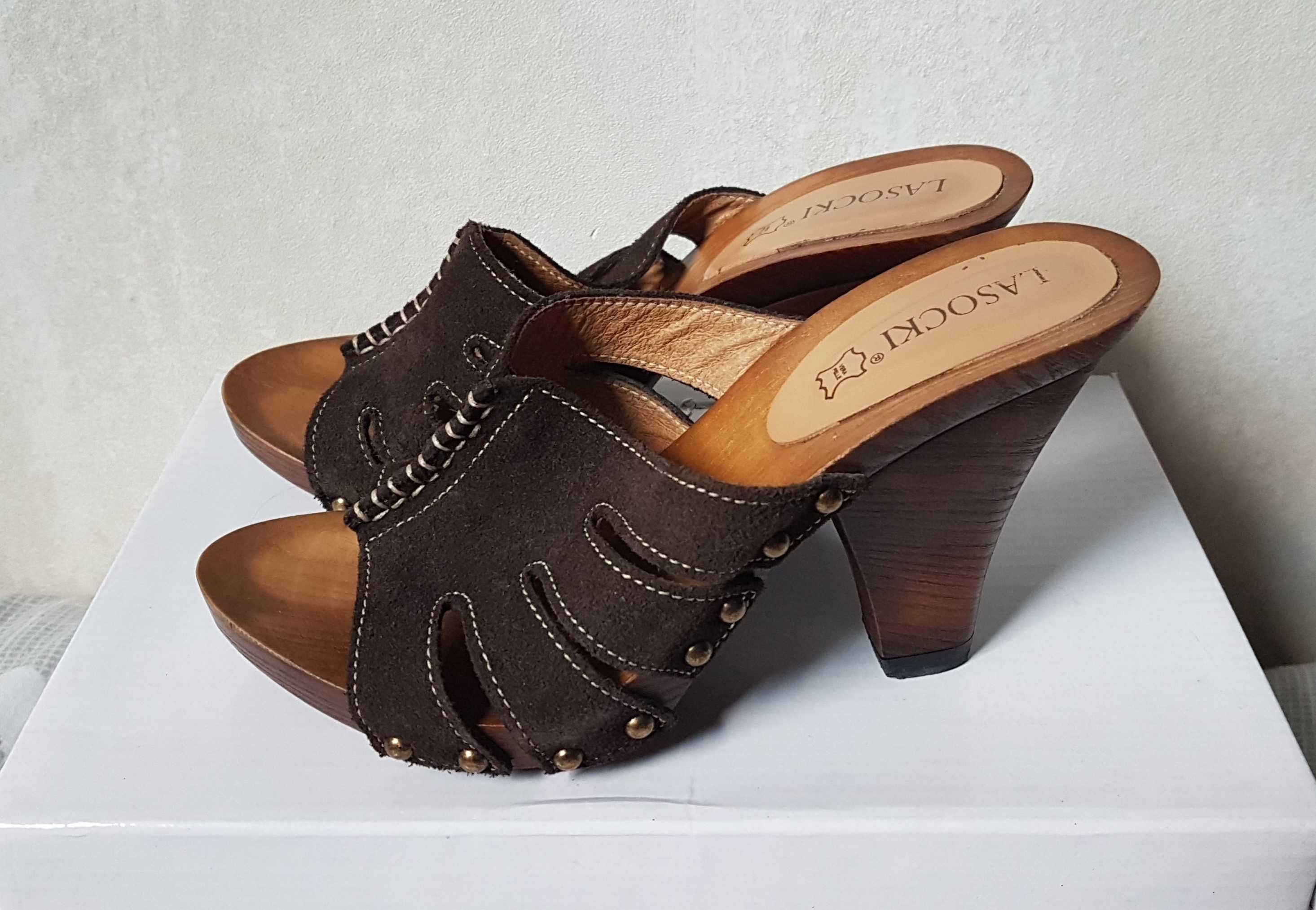 Lasocki buty na obcasie klapki sandały szpilki