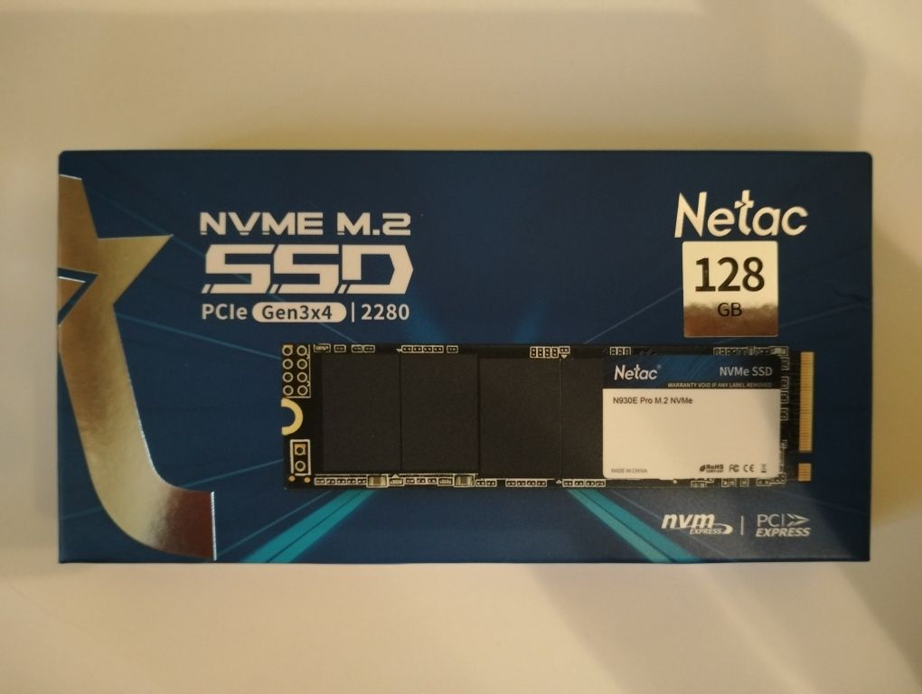 SSD NETAC N930E Pro 128GB M.2 PCIe 3.0 (NT01N930E-128G-E4X), гарантія