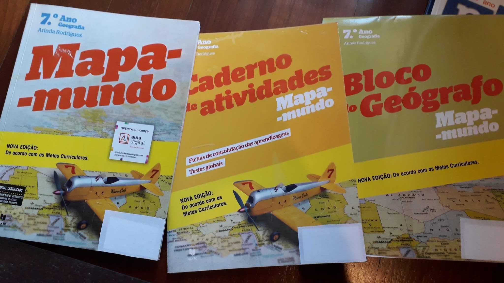 Livros 7º ano - Várias disciplinas (Ótimo estado)