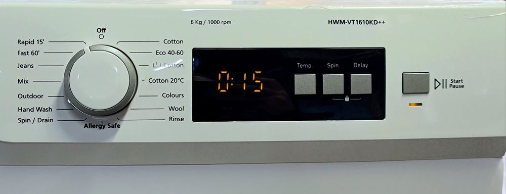 Пральна машина Heinner VT1610KD 6kg з баком для води.Нова