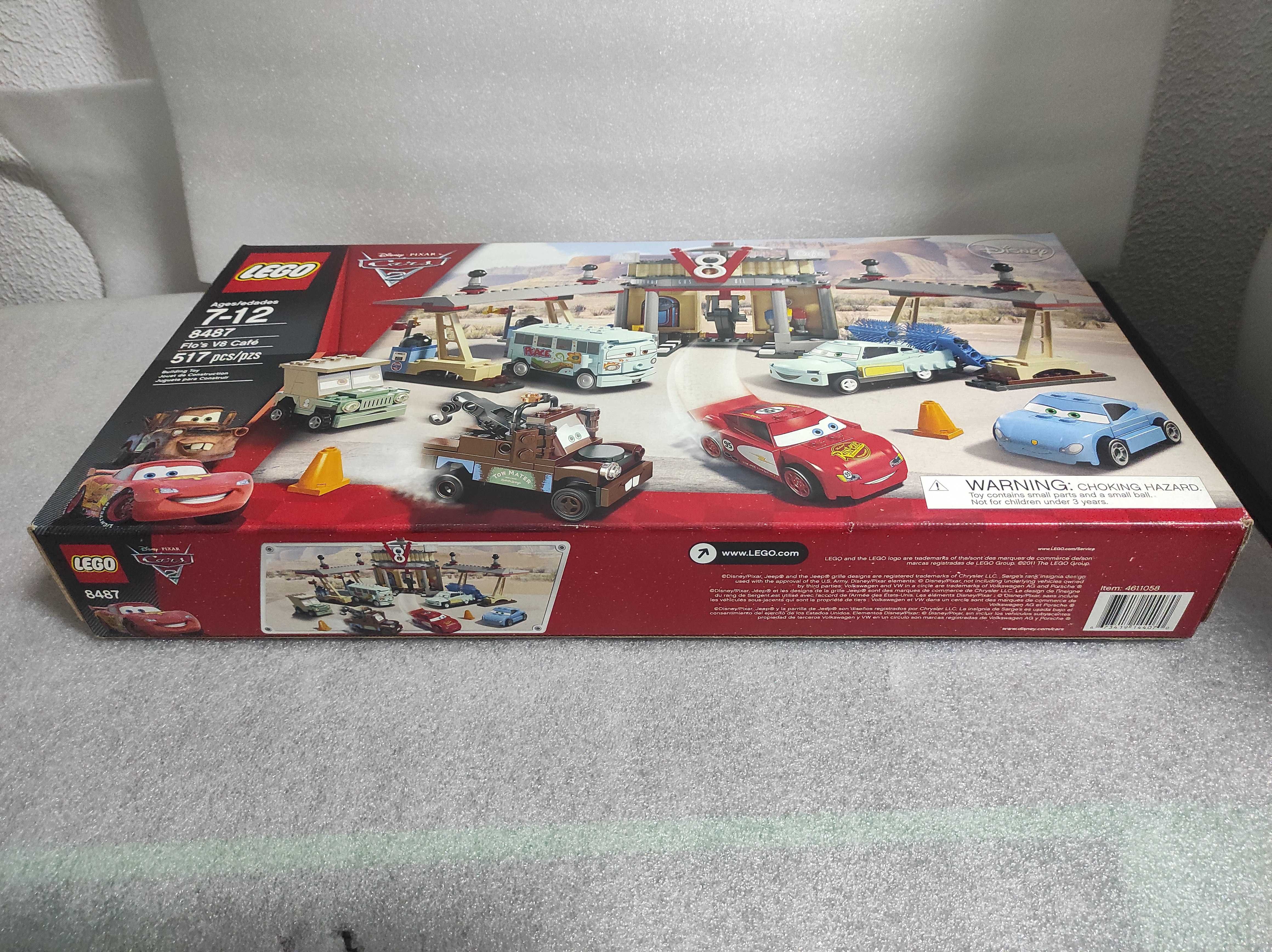 LEGO 8487 Flo's Cafe Faisca Mcqueen Disney Cars Carros Novo Selado