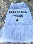 Halka ślubna do sukni w literę A/ roz. S/ M / biała/ Amanda