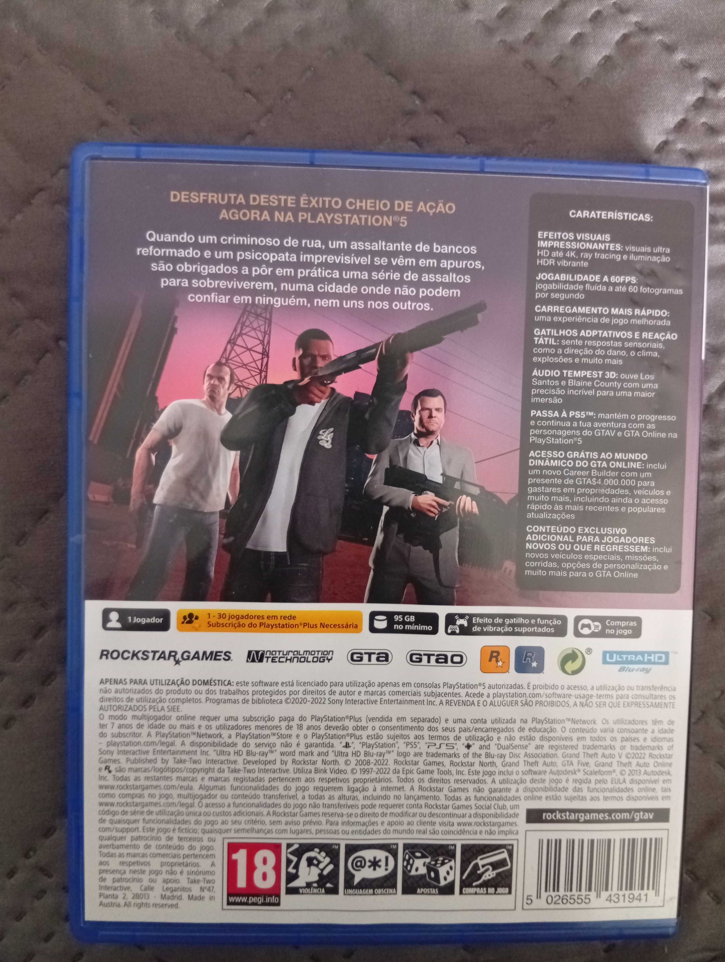 Jogos de PS5 Playstation 5, GTA V, Diabo IV, Prince of Persia