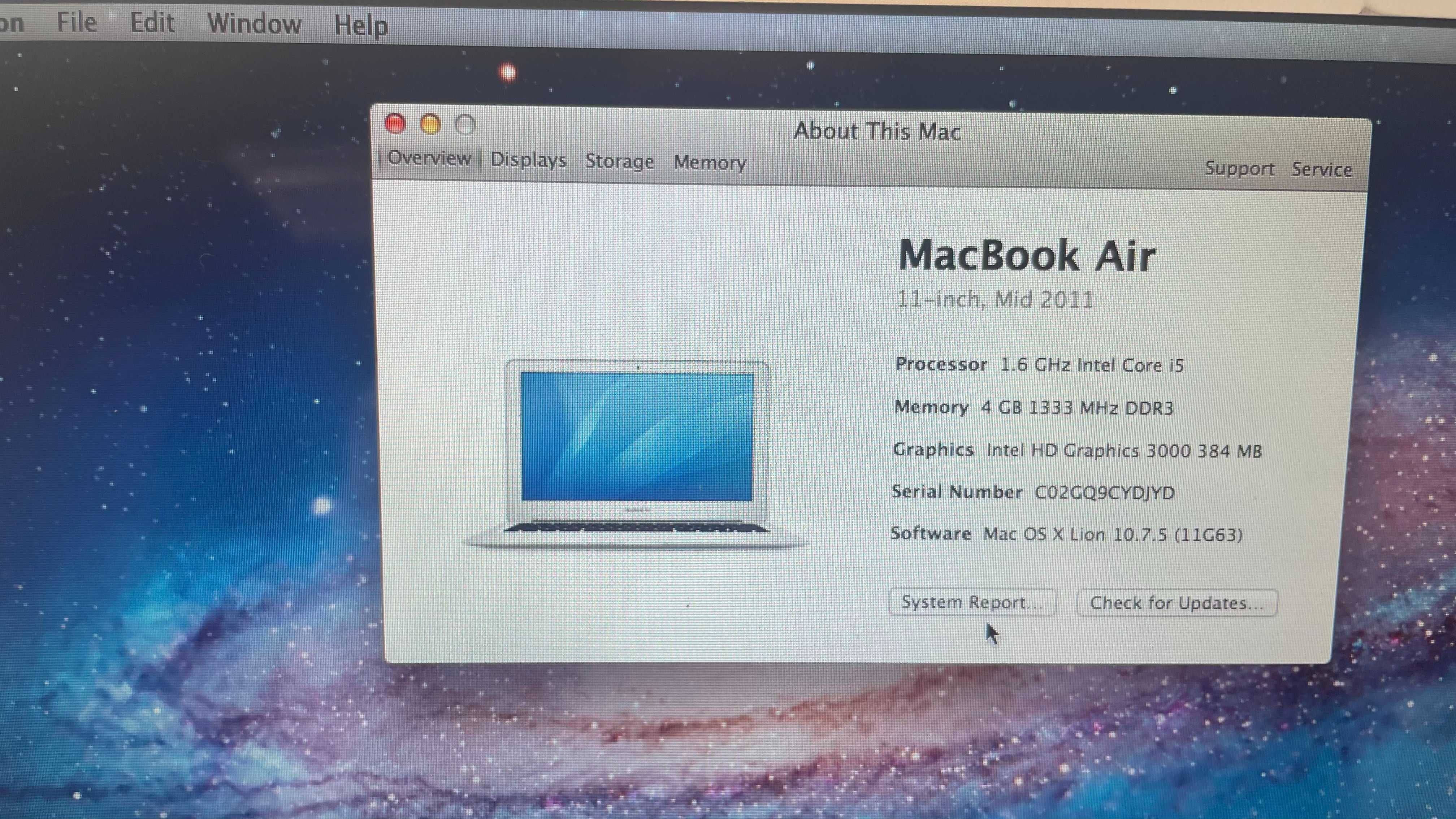 Macbook Air 11' Mid 2011