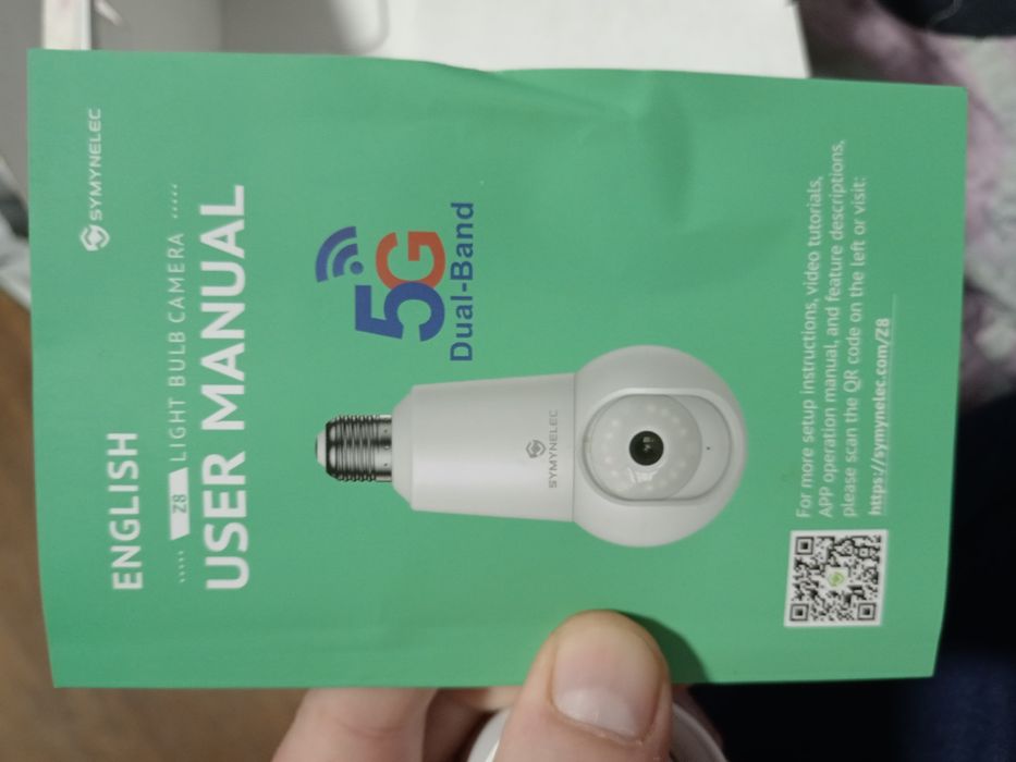 WiFi видеокамеру 5G в виде лампочки в патрон Е27 или розетку