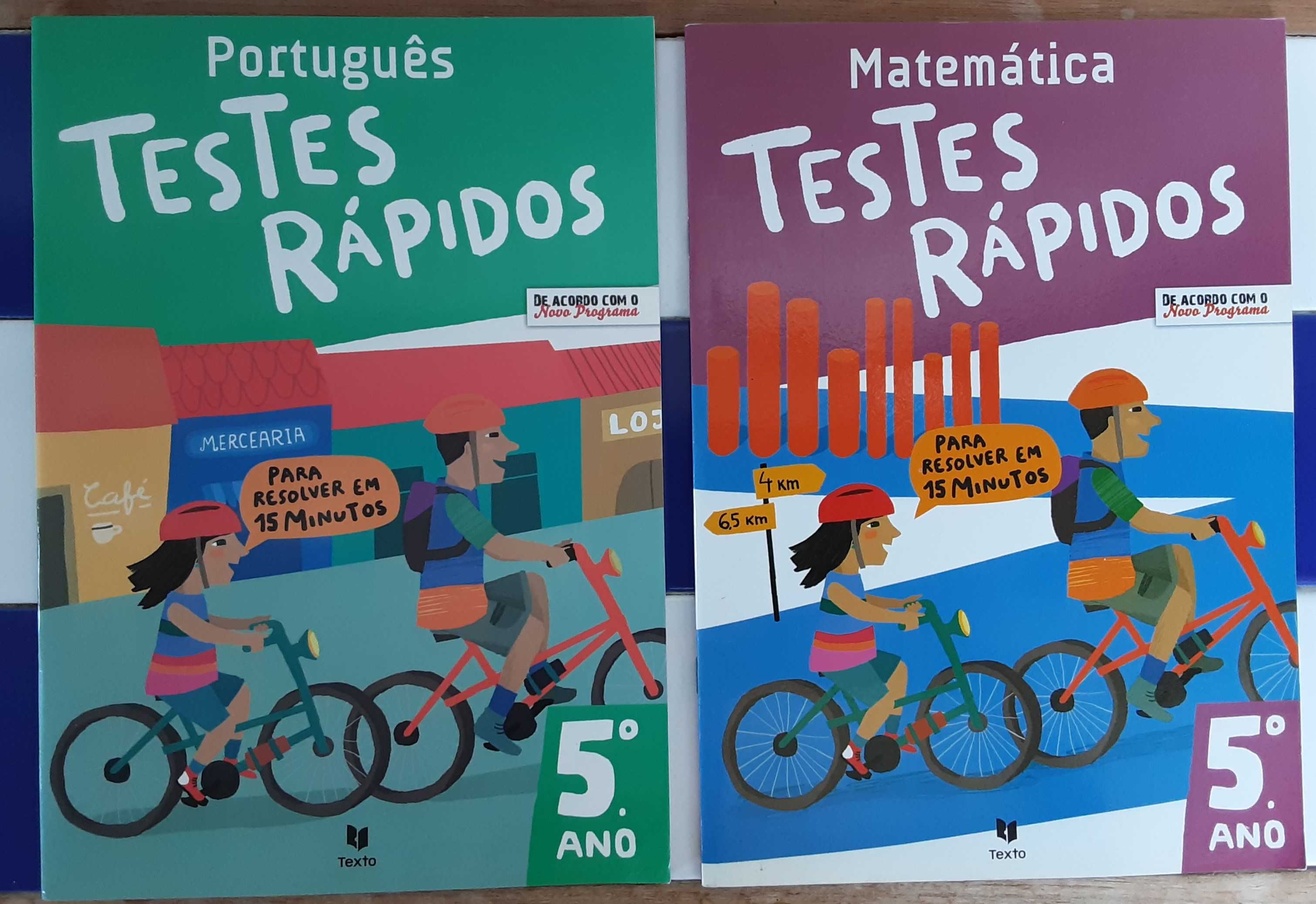 4 Livros de Atividades "Testes Rápidos" - 5º Ano