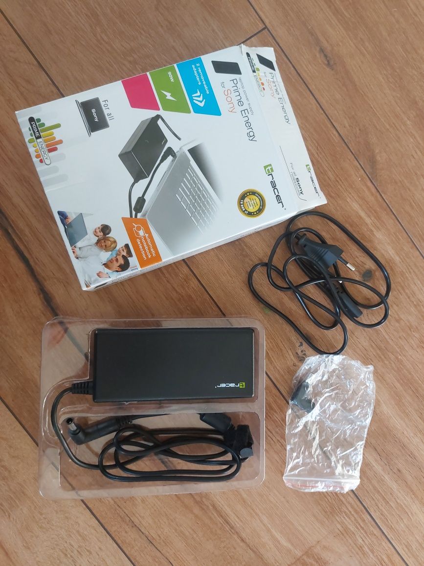 Tracer zasilacz do laptopa Sony dwie końcówki nowy