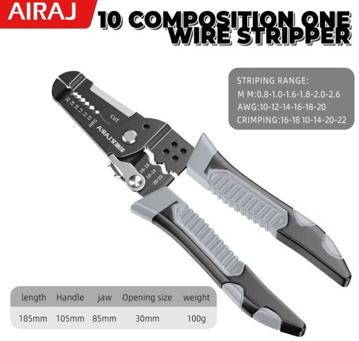 Плоскогубцы для ремонта зачистки проводов и обжима клемм