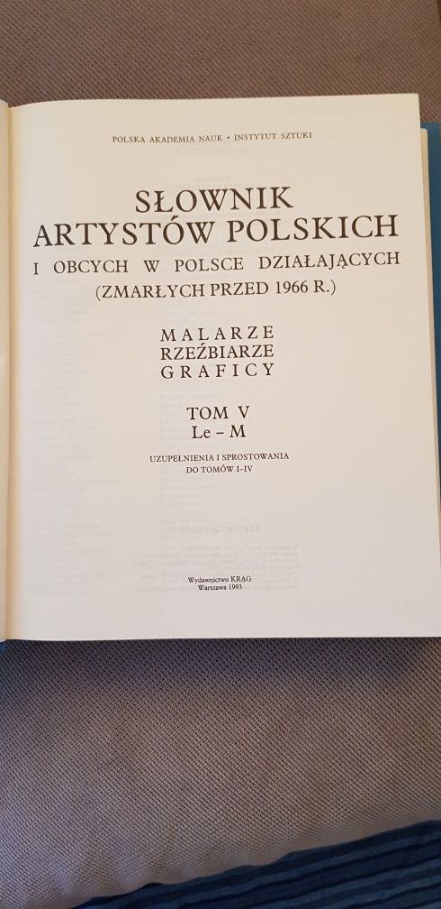 Słownik  Artystów Polskich  V Le-M