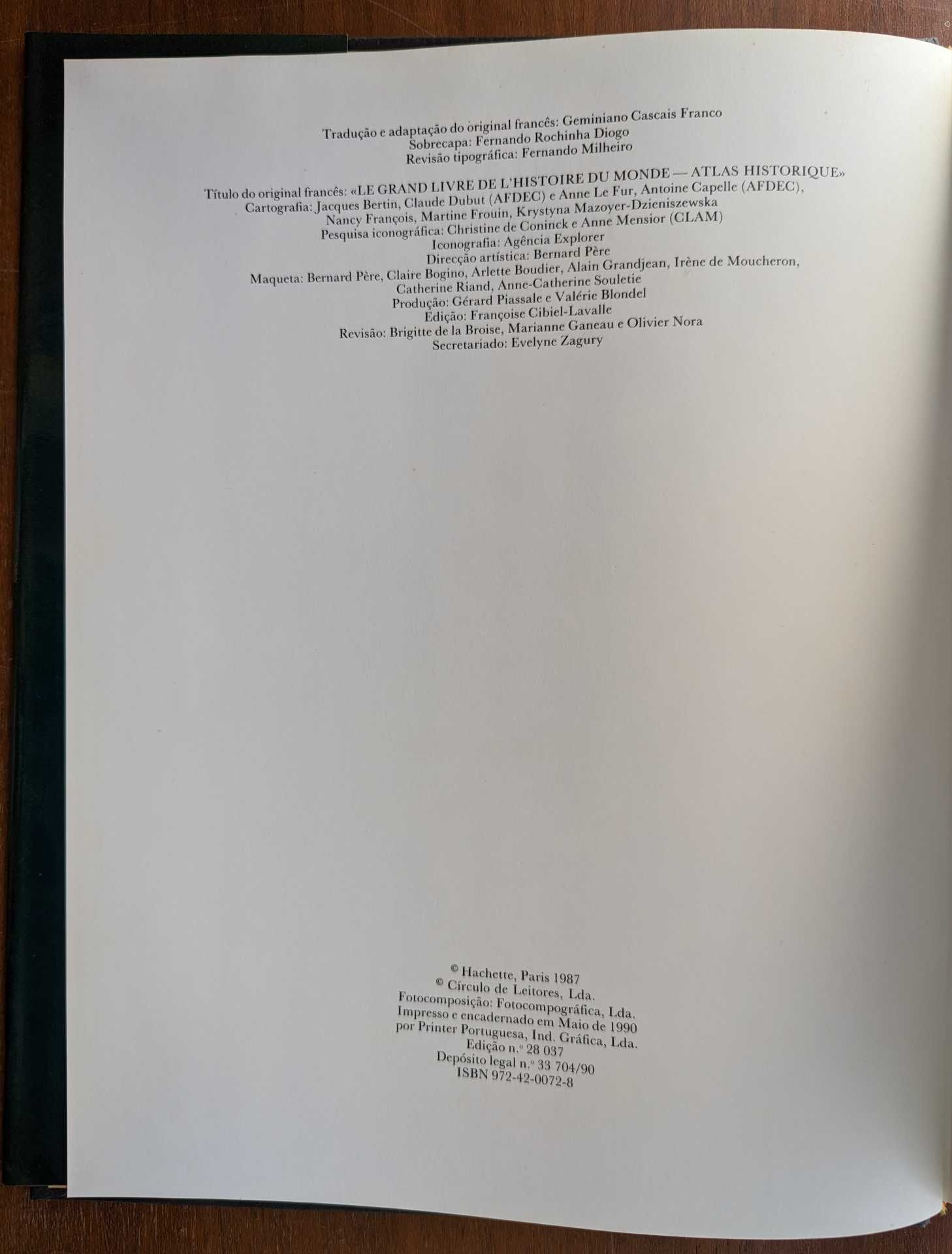 Atlas Histórico, Círculo de Leitores