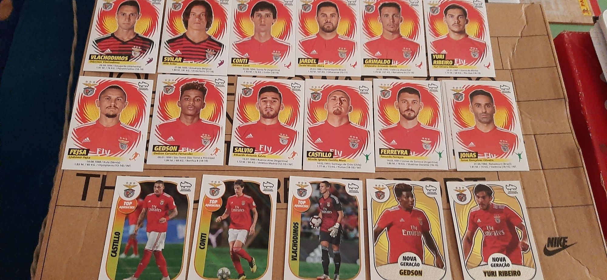 118 cromos diferentes Benfica/SLB desde época 2009/10 até 21