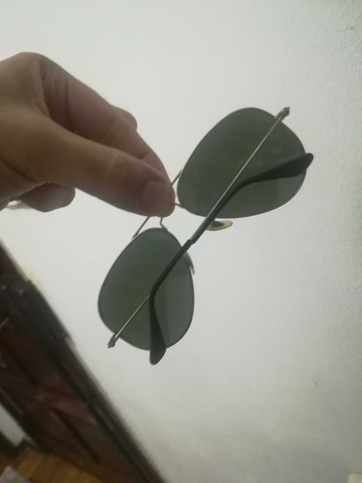 Ray ban aviator originais lentes prateadas