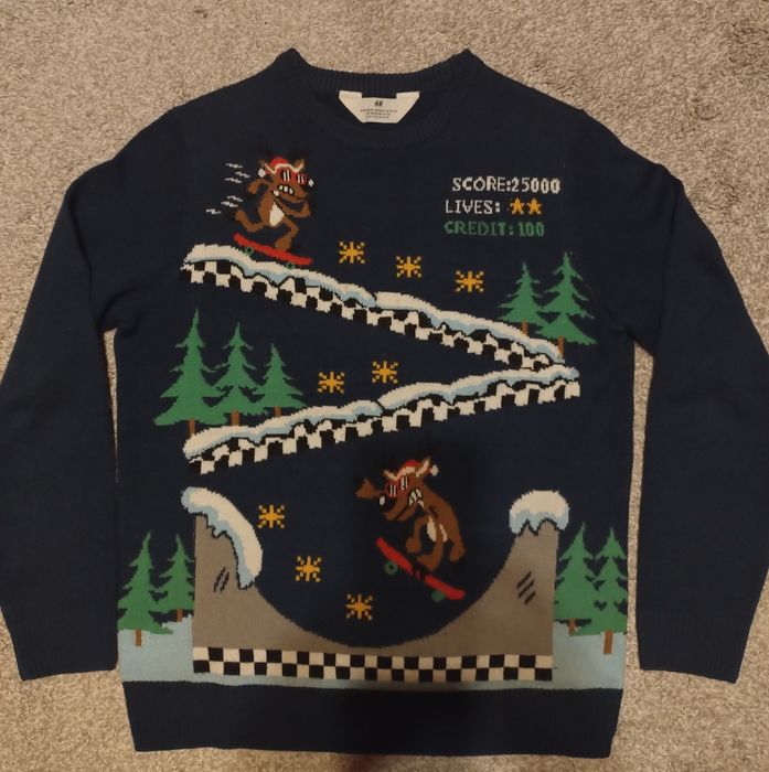 Sweter świąteczny 146-152 HM