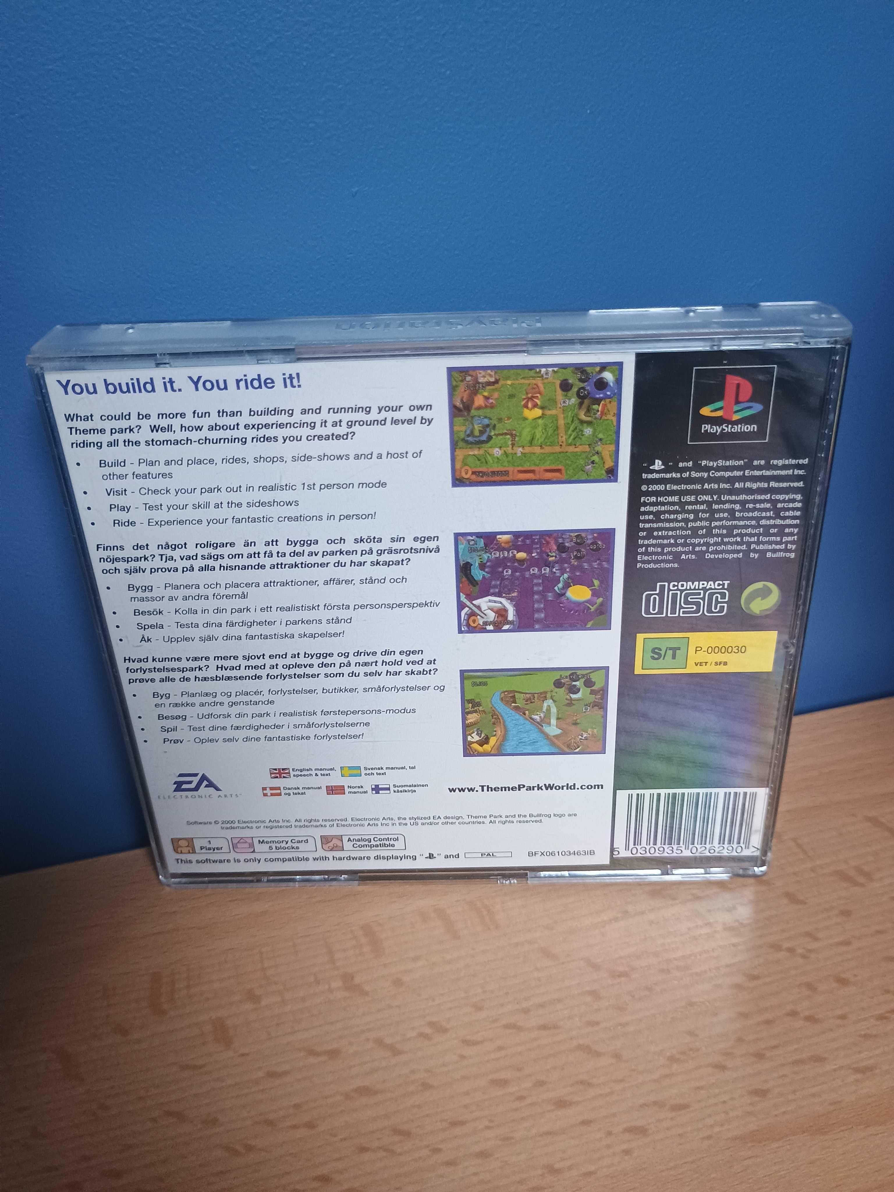 Theme Park World PSX PS! 3XA komplet