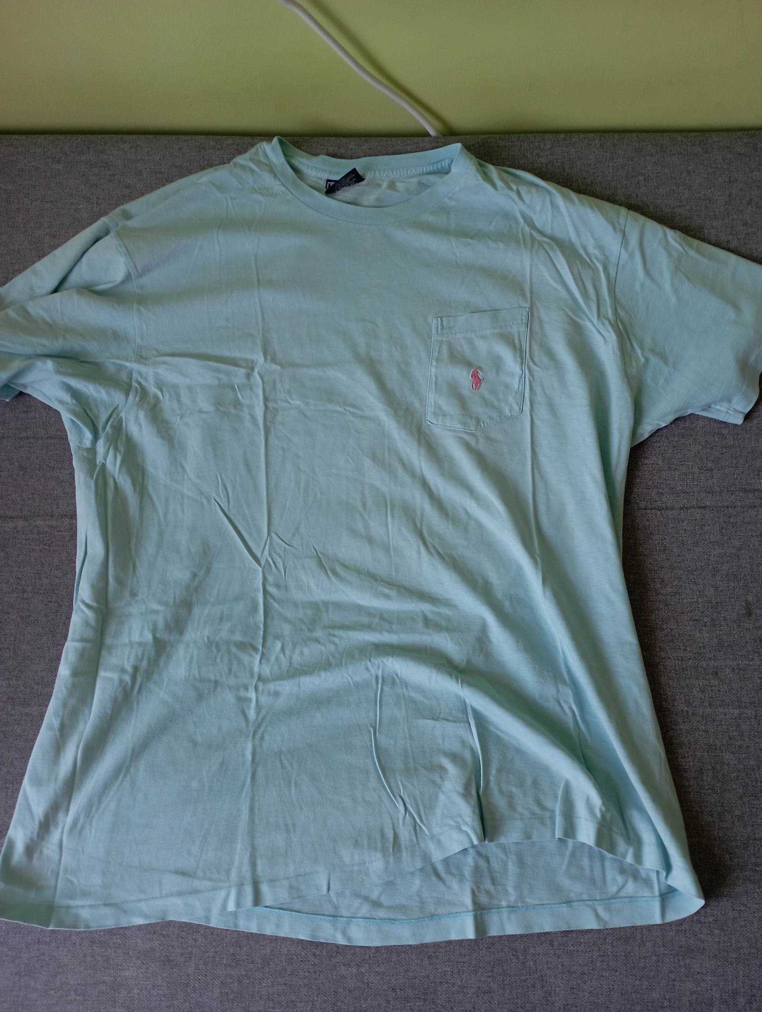 T-shirt męski polo by Ralph lauren oryginalny niebieski rozmiar XL
