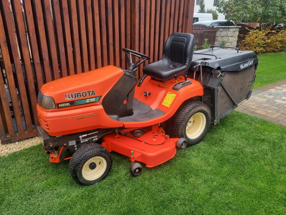 Traktorek kosiarka KUBOTA G18 Diesel 3cyl.  KOSZ
