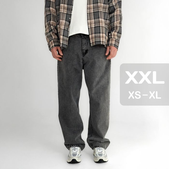 Джинси чоловічі baggy jeans, широкие джинсы мужские реп rap sk8 XXL