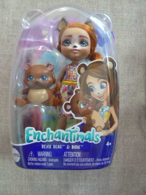 Кукла Лялька Enchantimals Ведмежа Білоксі, Cabery Cat and Pawla