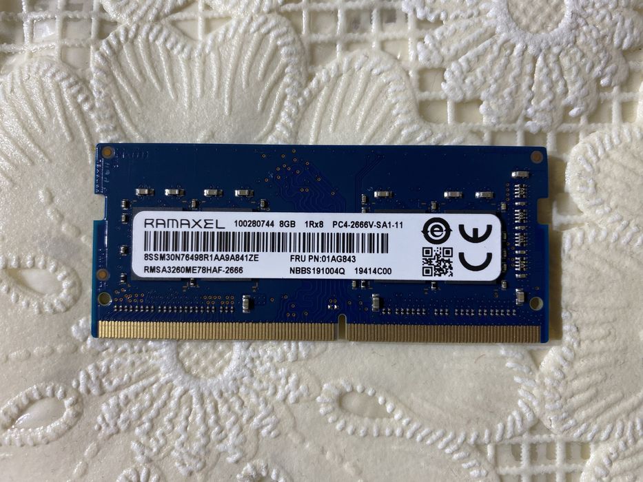 Pamięć RAM Ramaxel DDR4 SODIMM 8 GB 2666 MHz CL19 Lenovo Y540