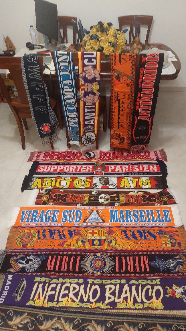 13 cachecois de claquee clubes