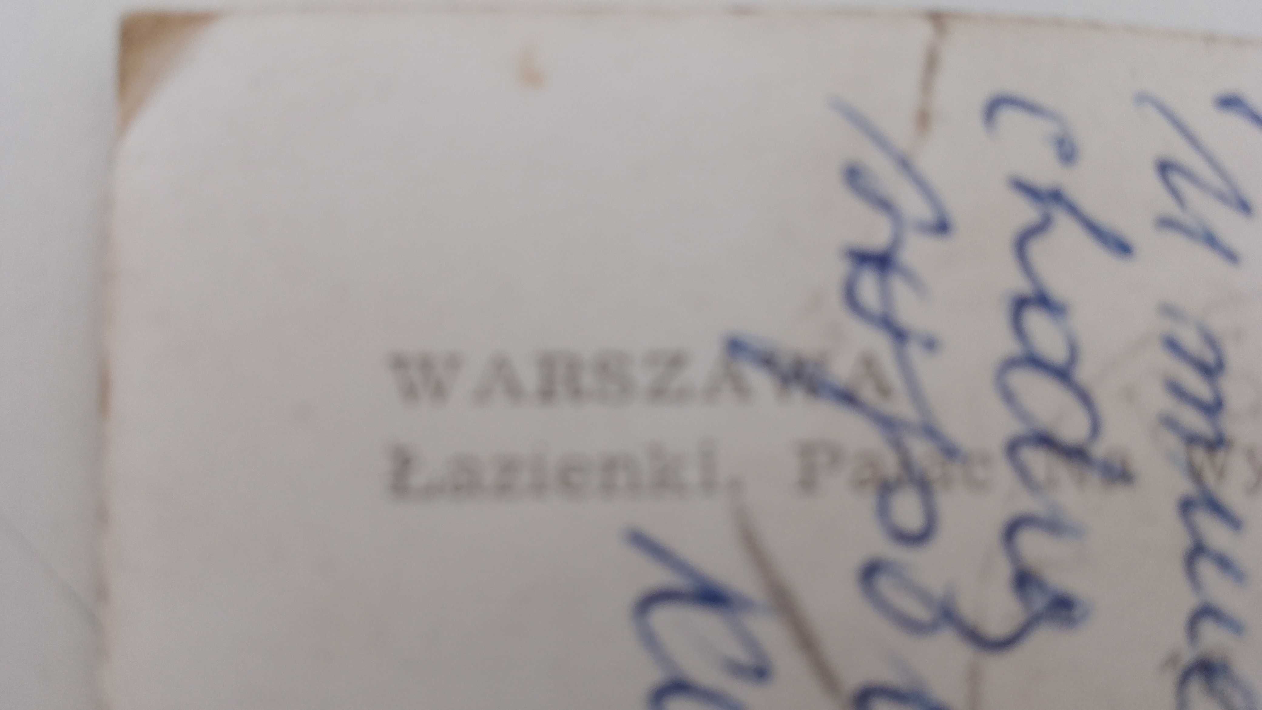 Stara pocztówka Warszawa Łazienki 1982