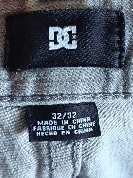 Calças ganga DC cinzentas
