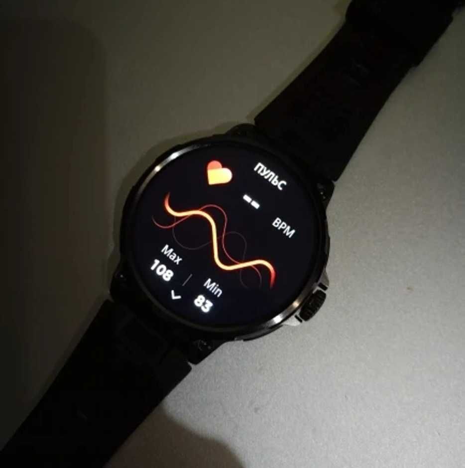 Умные часы 1.85" Ultra HD с GPS, Bluetooth звонками и батареей 710 мАч