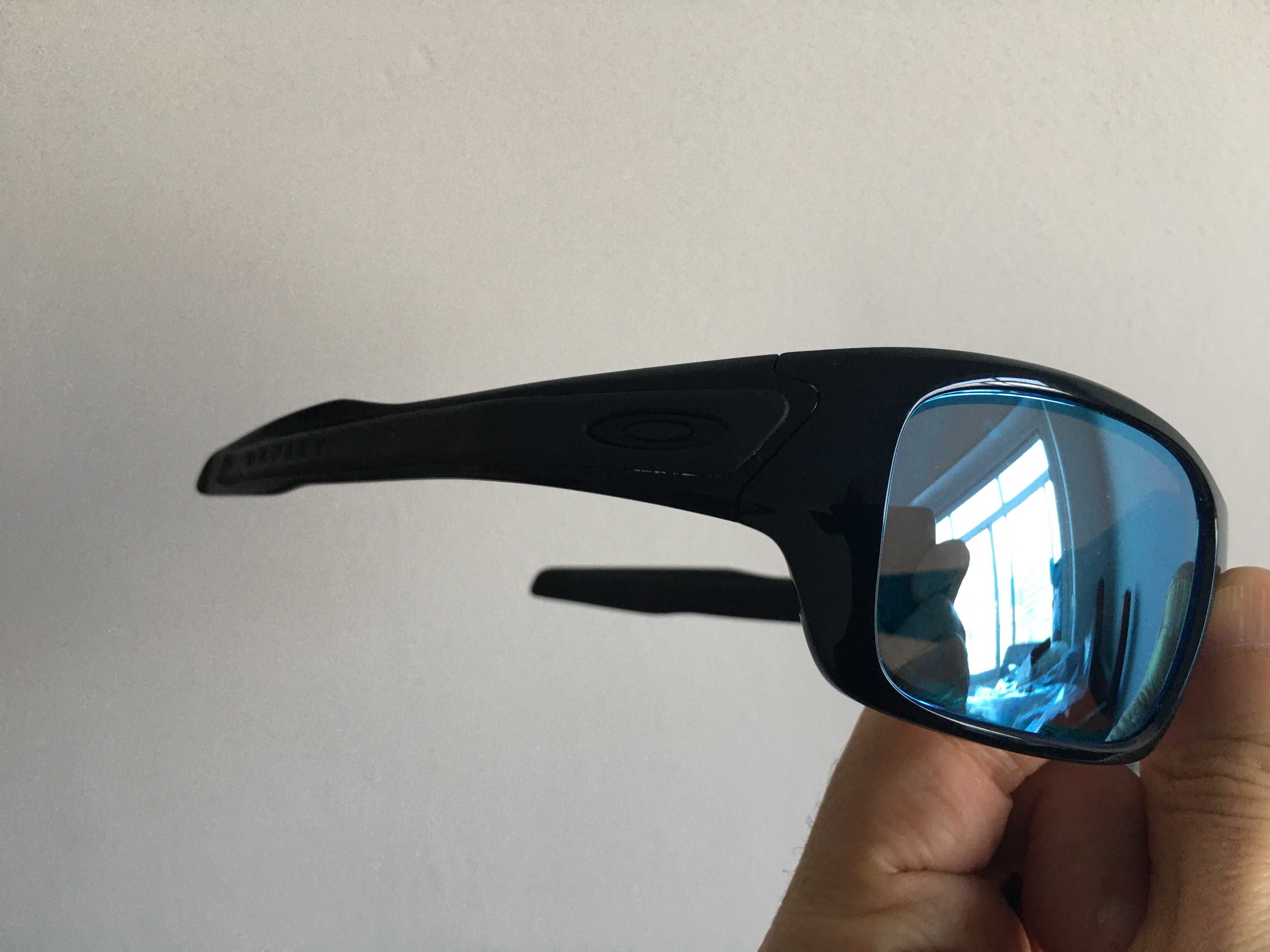 óculos originais OAKLEY TURBINE prizm polarizados azul pouco uso