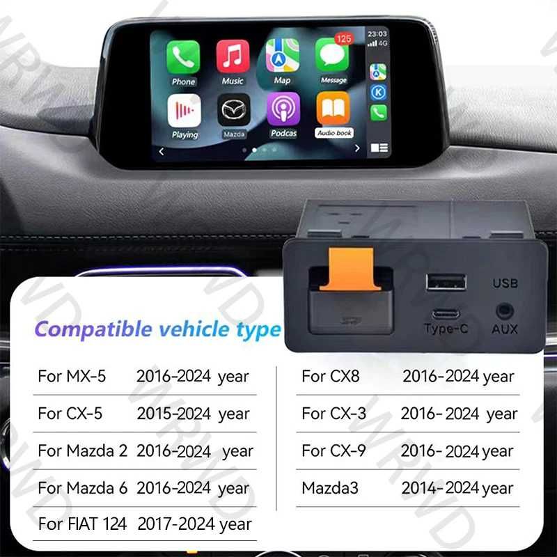 MAZDA od 2016 - Moduł Carplay Android Auto BEZPRZEWODOWY - MZD CONNECT