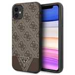 Etui Guess 4G Triangle Collection na iPhone 11/6,1" / Xr 6,1" - brązow