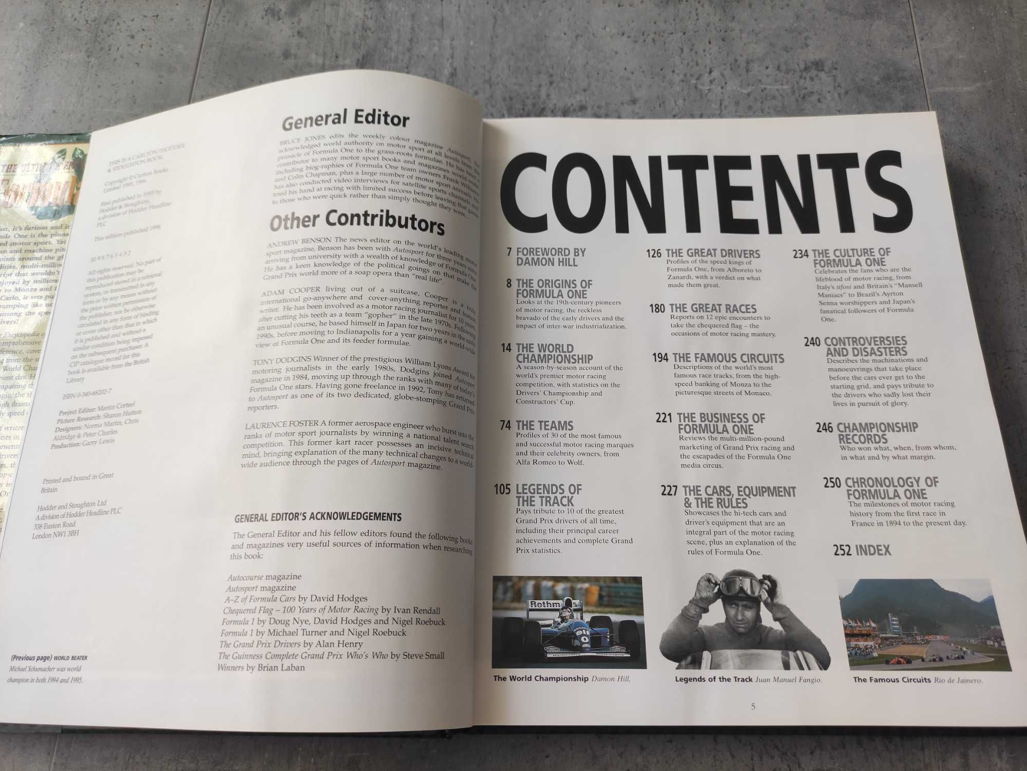 Książka/Encyklopedia F1 Formula One  Damon Hill