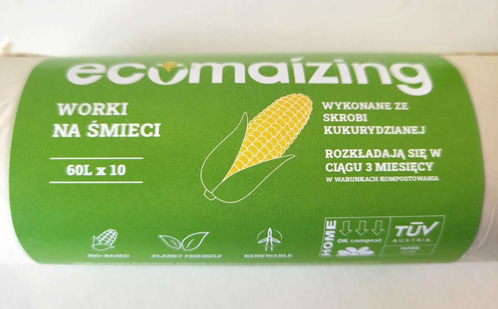 BIO Worki na śmieci 60l biodegradowalne EKO
