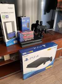 Playstation 4 Slim 500GB +game drive + gry