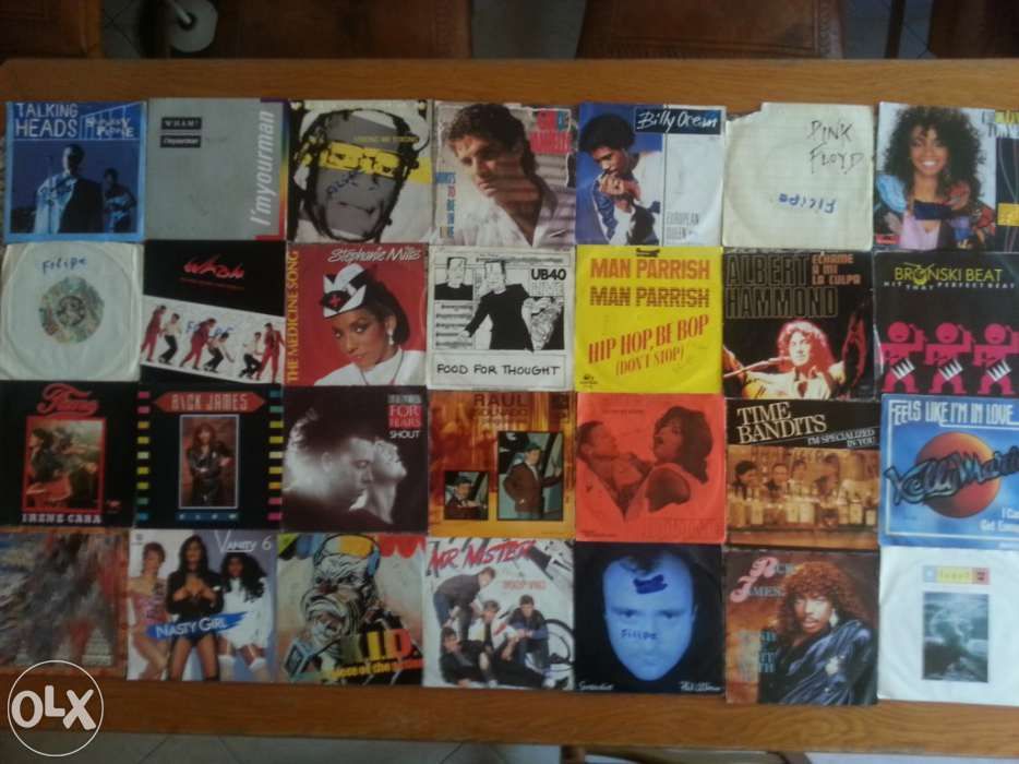 Lote de discos de vinil vários singles