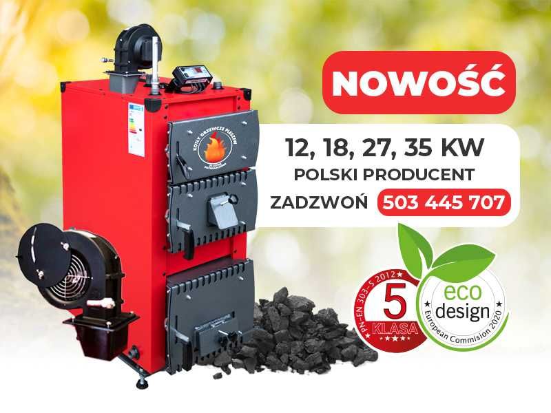 Kocioł piec NADMUCHOWY na WĘGIEL 5 klasa 35 kW