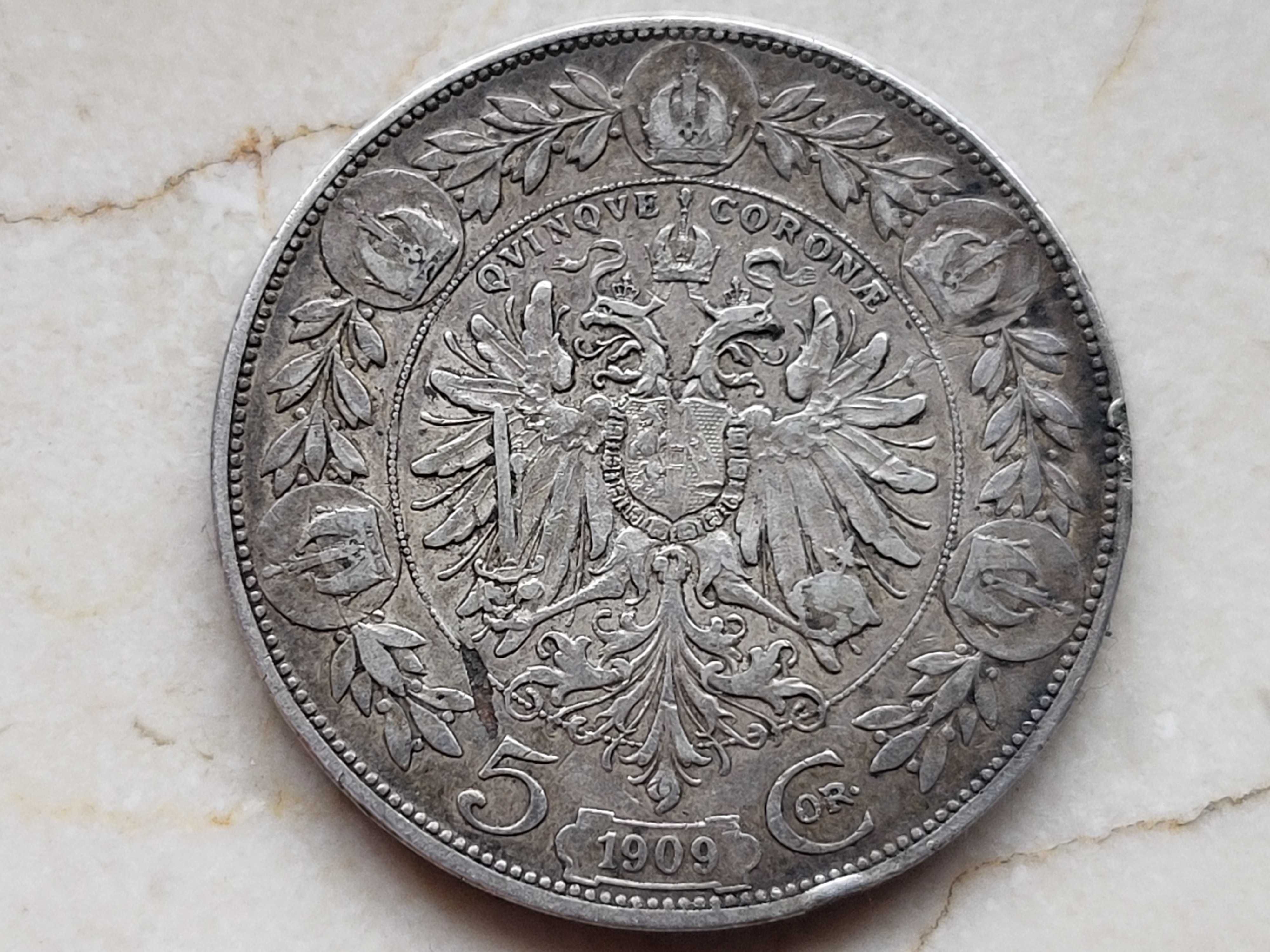 5 koron Szwartz 1909 Austria