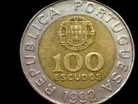 Moeda de 100 escudos (ano 1992)