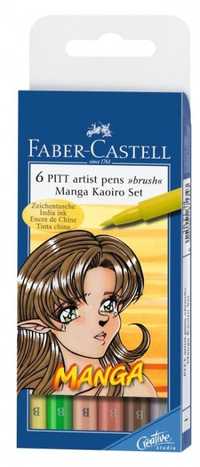 Markery zestaw Faber-Castell Pitt Artist Pens MANGA kaoiro SET 6 kol.