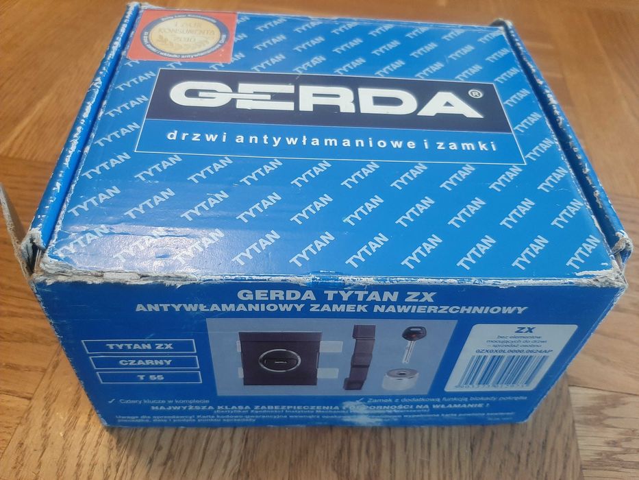 Zamek Gerda TYTAN ZX trzy klucze komplet