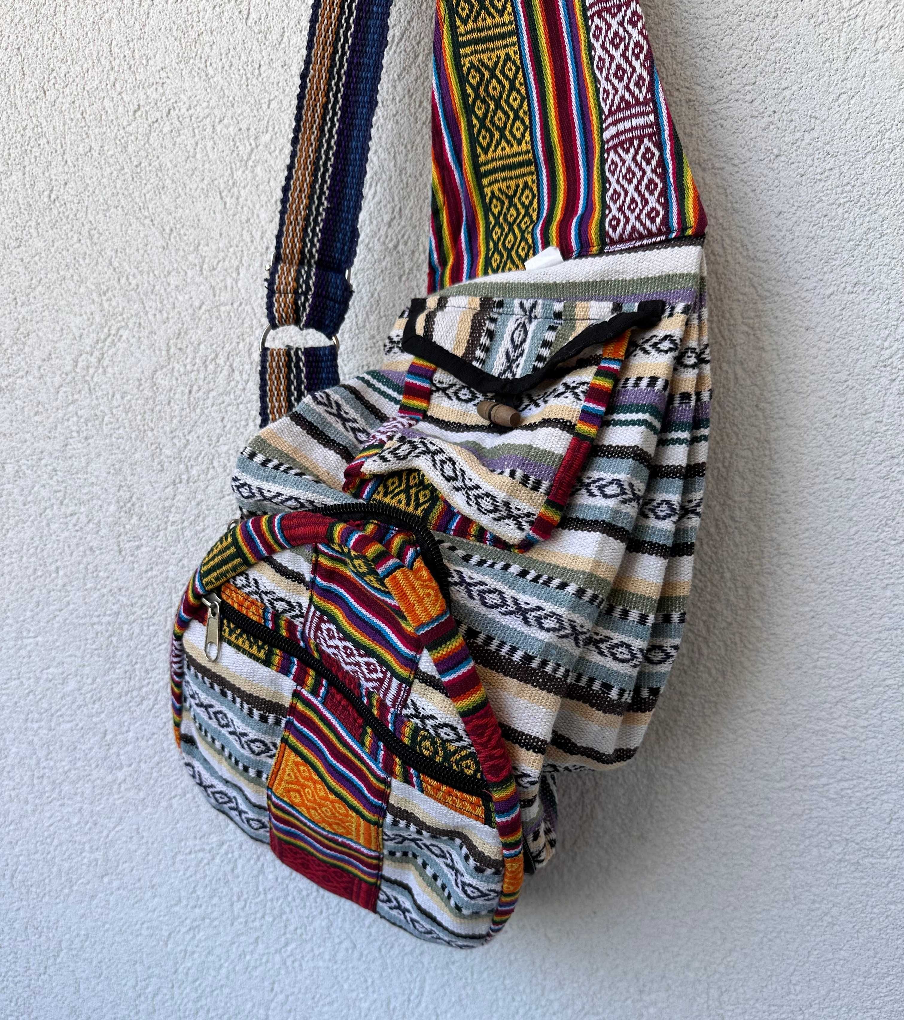 Plecak hippie made in Nepal retro hipisowski