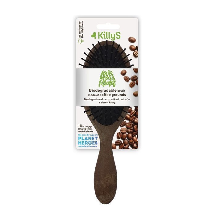Szczotka do włosów z ziaren kawy - Biodegradowalna Innowacja