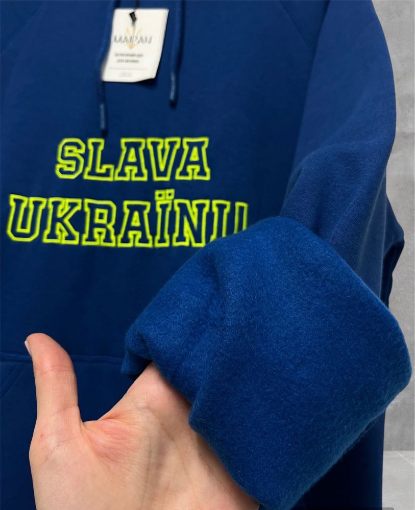 Худі з патріотичною вишивкою, Слава Україні светр, розмір L