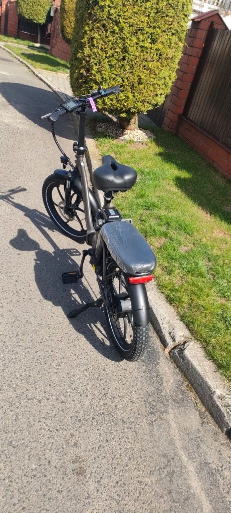 Składany rower elektryczny Hitwey BK6S -szary