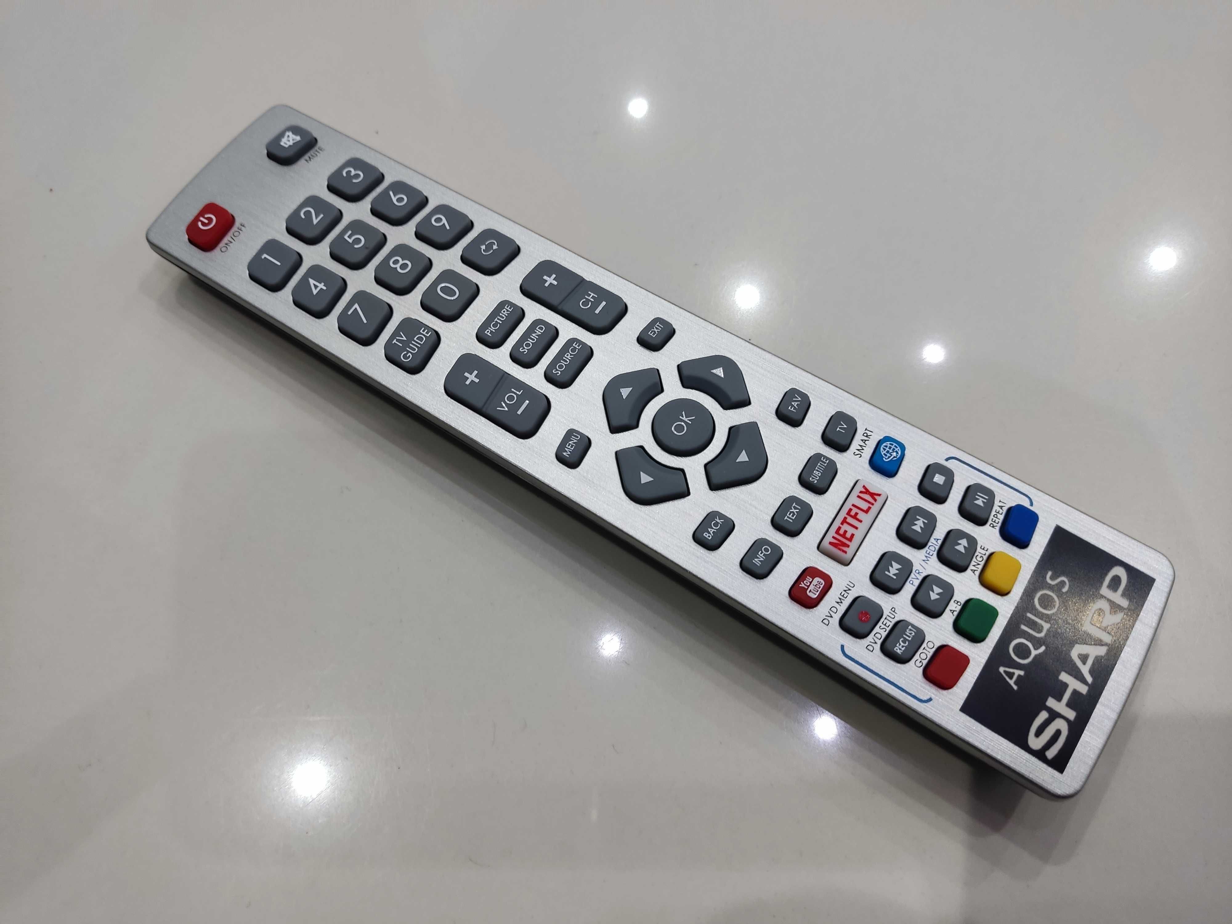 Pilot do telewizorów Sharp Aquos Technika Blaupunkt Nowy Oryginalny za
