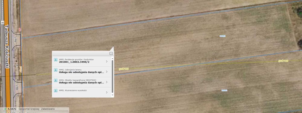 Działka budowlana, T. Kościuszki, 8378m2